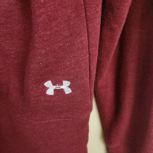 Boston College Under Armour Fitted Hoodie Elbow Patches Size M - Picture 4 of 5
